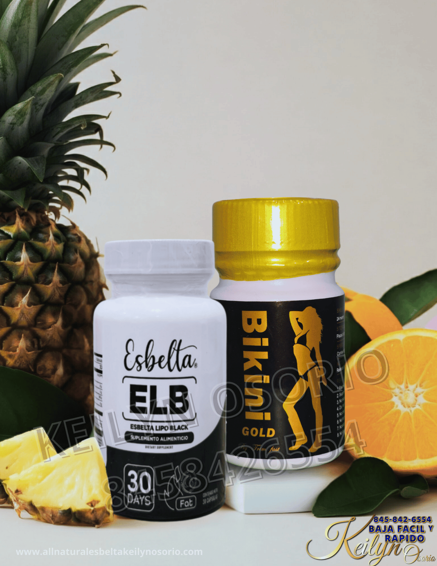 BIKINI Gold y Esbelta ELB Detox CÁPSULAS PARA LA PÉRDIDA DE PESO