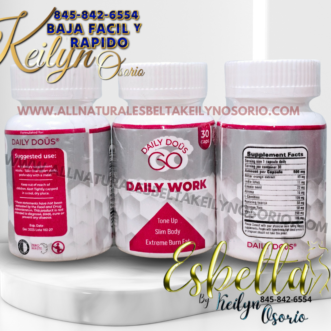 DAILY WORK y Esbelta detox plus