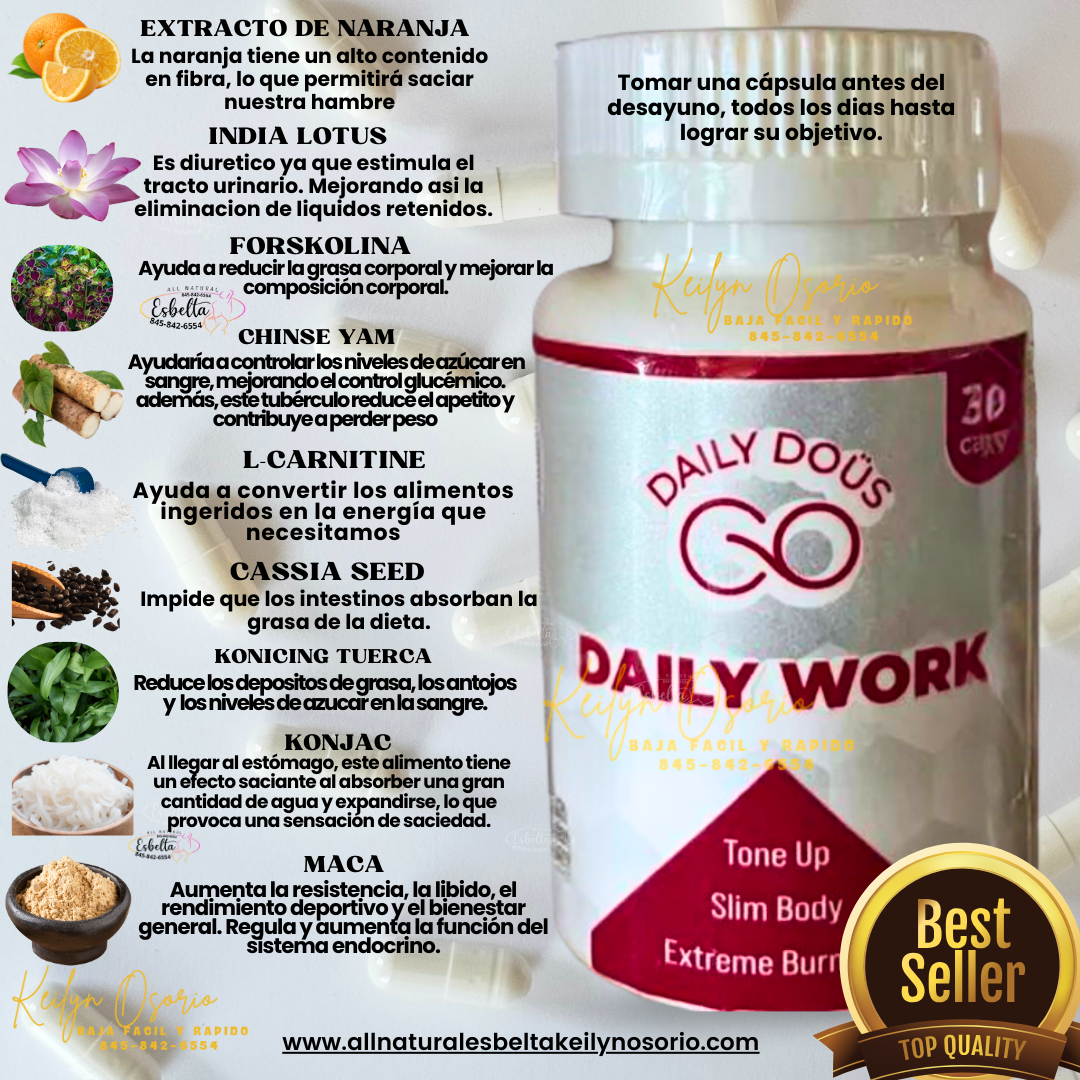 DAILY WORK y Esbelta detox plus