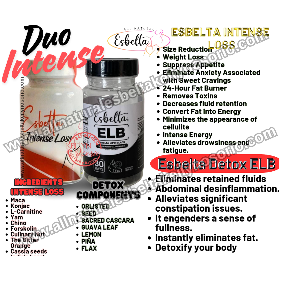 Duo Esbelta Intense Loss y Detox ELB LIPO BLACK