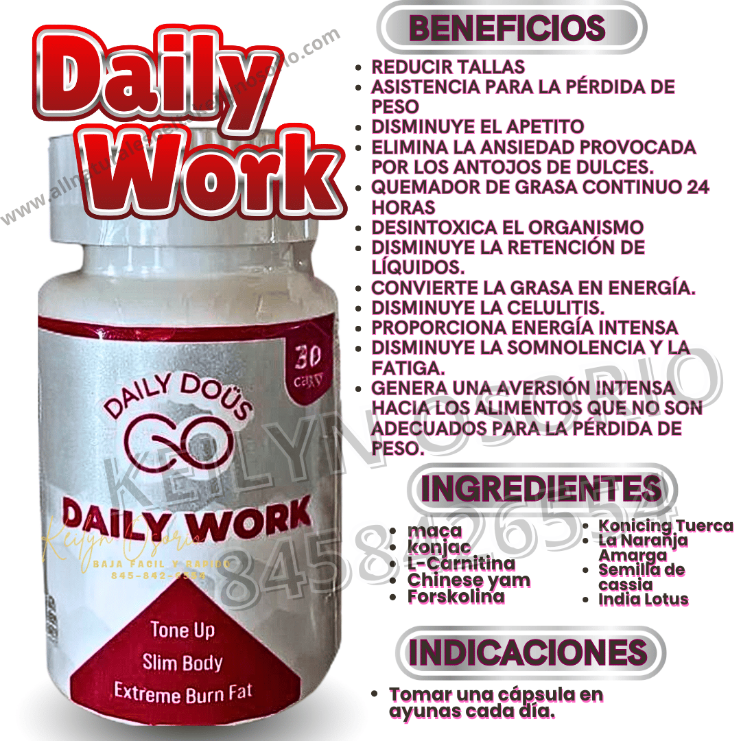 DAILY WORK y Esbelta detox plus