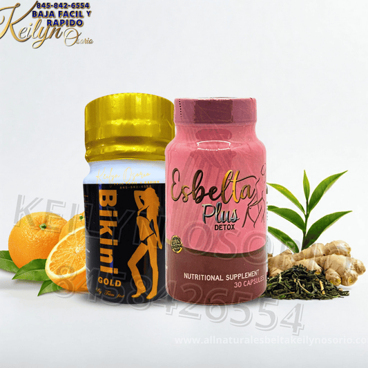 BIKINI Gold y Esbelta Detox Plus CÁPSULAS para la pérdida de peso