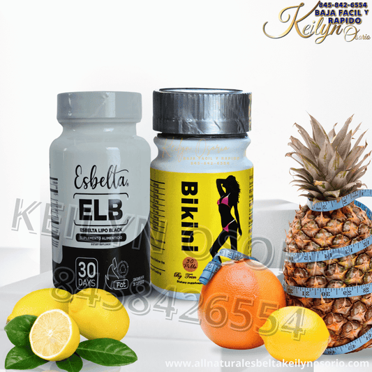 BIKINI  y Esbelta  ELB Detox CÁPSULAS PARA LA PÉRDIDA DE PESO