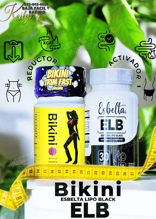 BIKINI original y Esbelta ELB Detox CÁPSULAS PARA LA PÉRDIDA DE PESO